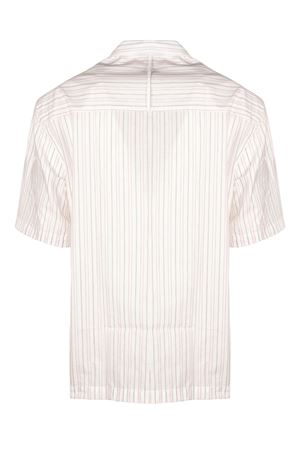Camicia bowling a righe in cotone NEW YORK | VINCENT3K077BIANCOROSA